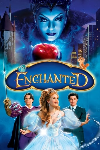 The beautiful princess Giselle is banished by an evil queen from her magical, musical animated land and finds herself in the gritty reality of the streets of modern-day Manhattan. Shocked by this strange new environment that doesn't operate on a 