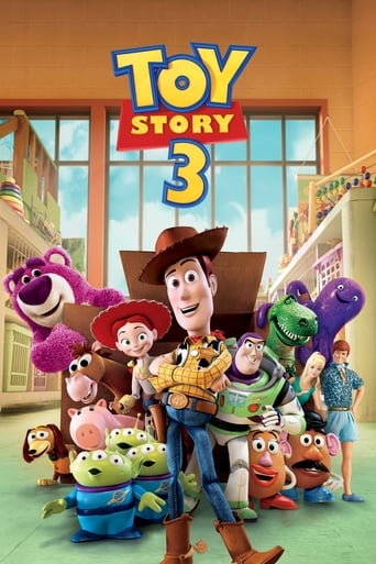 Woody, Buzz, and the rest of Andy's toys haven't been played with in years. With Andy about to go to college, the gang find themselves accidentally left at a nefarious day care center. The toys must band together to escape and return home to Andy.