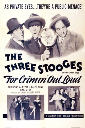 The stooges are private detectives hired to protect a rich politician. After the man disappears, the boys wander around his spooky mansion confronting various villains and a dangerous dame. The stooges vanquish the crooks (Shemp uses his 