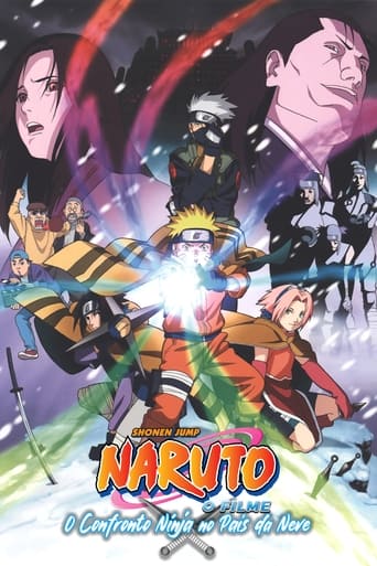 Naruto is thrilled when he is sent on a mission to protect his favorite actress, Yukie Fujikaze, on the set of her new movie, The Adventures of Princess Gale. But when the crew ventures out to film in the icy, foreboding Land of Snow, Yukie mysteriously flees! Naruto and his squad set off to find her... unaware that three Snow Ninja lie in wait, with a sinister purpose that will force Yukie to face her hidden past!