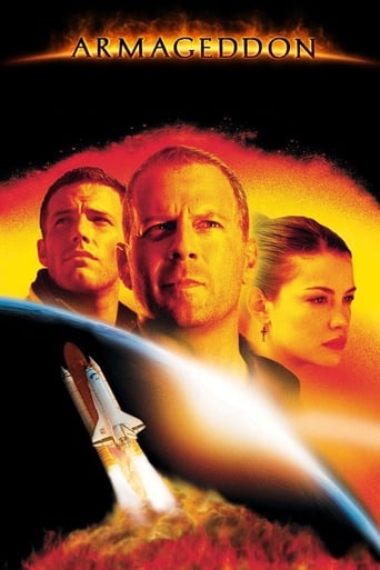 When an asteroid threatens to collide with Earth, NASA honcho Dan Truman determines the only way to stop it is to drill into its surface and detonate a nuclear bomb. This leads him to renowned driller Harry Stamper, who agrees to helm the dangerous space mission provided he can bring along his own hotshot crew. Among them is the cocksure A.J. who Harry thinks isn't good enough for his daughter, until the mission proves otherwise.