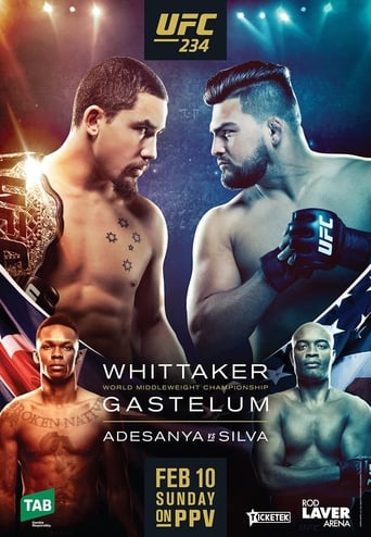 UFC 234: Adesanya vs. Silva is a mixed martial arts event produced by the Ultimate Fighting Championship held on February 10, 2019 at Rod Laver Arena in Melbourne, Australia.