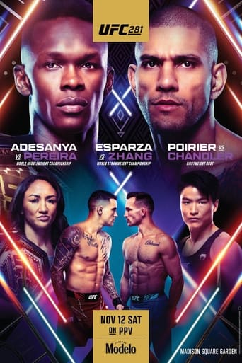UFC 281: Adesanya vs. Pereira is an mixed martial arts event produced by the Ultimate Fighting Championship that took place on November 12, 2022, at the Madison Square Garden in New York City, New York, United States.