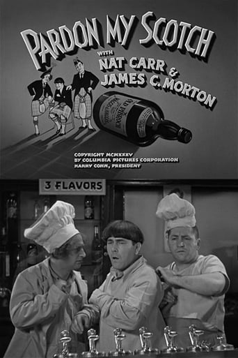 The Stooges are running the local drugstore and mix up a potion that a desperate businessman decides to sell as scotch. The Stooges impersonate Scotsmen at a party to fool the prospective buyer. Their usual antics disrupt the party, ending when a barrel of their 