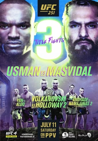 UFC 251: Usman vs. Masvidal is a mixed martial arts event produced by the Ultimate Fighting Championship on July 12, 2020 at Yas Island in Abu Dhabi, United Arab Emirates.