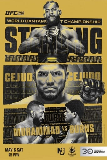 UFC 288: Sterling vs. Cejudo was a mixed martial arts event produced by the Ultimate Fighting Championship that took place on May 6, 2023, at the Prudential Center in Newark, New Jersey. A UFC Bantamweight Championship bout between current champion Aljamain Sterling and former UFC Flyweight and Bantamweight Champion Henry Cejudo (also 2008 Olympic gold medalist in freestyle wrestling) headlined the event.