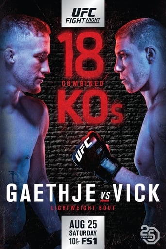 UFC Fight Night: Gaethje vs. Vick (also known as UFC Fight Night 135) is a martial arts event produced by the Ultimate Fighting Championship held on August 25, 2018 at Pinnacle Bank Arena in Lincoln, Nebraska, United States.