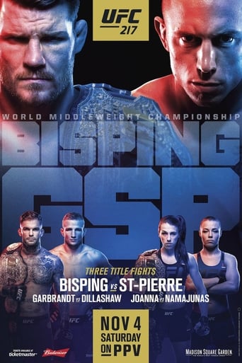 UFC 217: Bisping vs. St-Pierre is a mixed martial arts event produced by the Ultimate Fighting Championship held on November 4, 2017 at Madison Square Garden in New York City, New York.