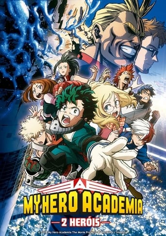 All Might and Deku accept an invitation to go abroad to a floating and mobile manmade city, called 'I-Island', where they research quirks as well as hero supplemental items at the special 'I-Expo' convention that is currently being held on the island. During that time, suddenly, despite an iron wall of security surrounding the island, the system is breached by a villain, and the only ones able to stop him are the students of Class 1-A.